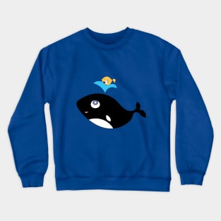 Whale versus Fish Crewneck Sweatshirt